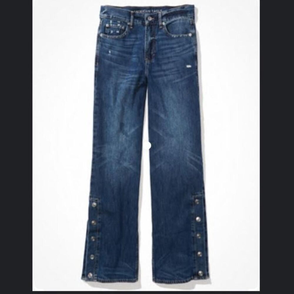 High waisted Wideleg jean